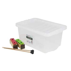 Percussion Plus plastic storage box with lid - 10 litres