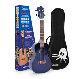 Octopus Academy concert ukulele - Dark blue burst