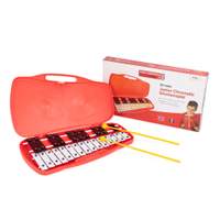 Percussion Plus 25 note chromatic junior glockenspiel - Red