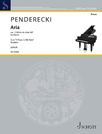 Penderecki, K: Aria