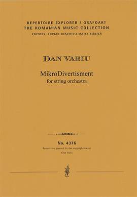 Variu, Dan: MikroDivertisment for string orchestra