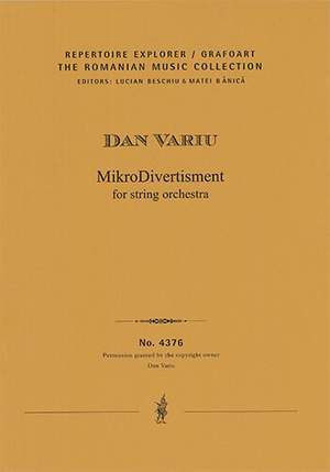 Variu, Dan: MikroDivertisment for string orchestra