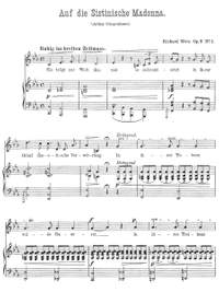 Wetz, Richard: Fünf Lieder op. 9 for voice and piano