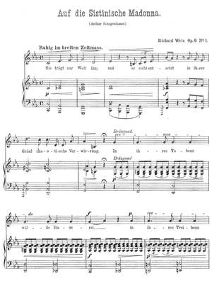 Wetz, Richard: Fünf Lieder op. 9 for voice and piano