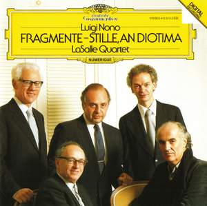 Luigi Nono: Fragmente - Stille, An Diotima