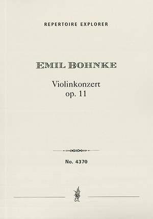 Bohnke, Emil: Violin Concerto Op. 11