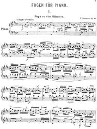 Draeseke, Felix: Sechs Fugen op. 15 for piano solo
