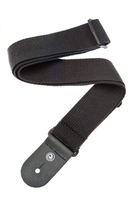 D'Addario Cotton Guitar Strap, Black