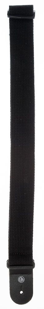 D'Addario Cotton Guitar Strap, Black Product Image