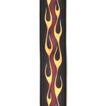 D'Addario Hot Rod Flame Guitar Strap, Red Product Image