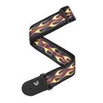 D'Addario Hot Rod Flame Guitar Strap, Red Product Image