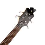 D'Addario Eclipse Headstock Guitar Tuner, Black Product Image