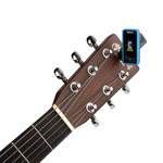 D'Addario Eclipse Headstock Guitar Tuner, Blue Product Image