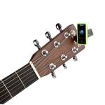 D'Addario Eclipse Headstock Guitar Tuner, Green Product Image