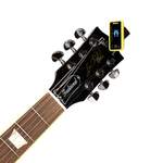 D'Addario Eclipse Headstock Guitar Tuner, Yellow Product Image