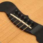 D'Addario Injected Molded Bridge Pins with End Pin Set, Ebony with Ivory Dot Product Image
