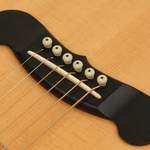 D'Addario Injected Molded Bridge Pins with End Pin, Set of 7, Ivory with Ebony Dot Product Image