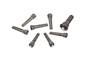 D'Addario Ebony Bridge Pins with End Pin Set, Abalone Inlay