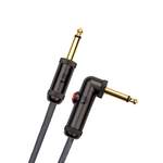 D'Addario Circuit Breaker Instrument Cable with Latching Cut-Off Switch, Right Angle Plug, 10 feet Product Image