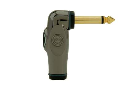 D'Addario Solderless 1/4" Right Angle Plug w/ Momentary Switch