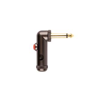 D'Addario Solderless 1/4" Right Angle Plug w/ Latching Switch