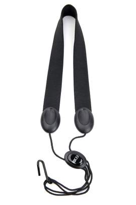 Rico Saxophone Strap, Tenor/Baritone, Black Nylon