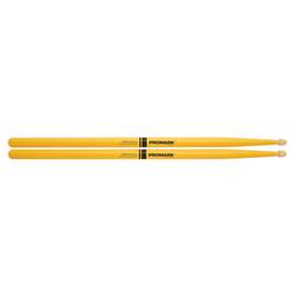 ProMark Rebound 5A Painted Yellow Hickory Drumstick, Acorn Wood Tip