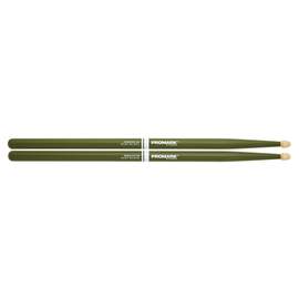 ProMark Rebound 5B Painted Green Hickory Drumstick, Acorn Wood Tip
