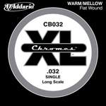 D'Addario CB032 Chromes Bass Guitar Single String, .032 Product Image
