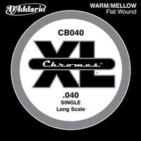 D'Addario CB040 Chromes Bass Guitar Single String, Long Scale .040