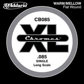 D'Addario CB085 Chromes Bass Guitar Single String, Long Scale .085