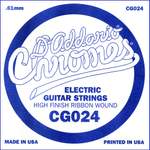 D'Addario CG024 Flat Wound Electric Guitar Single String, .024 Product Image