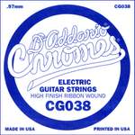 D'Addario CG038 Flat Wound Electric Guitar Single String, .038 Product Image