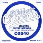 D'Addario CG040 Flat Wound Electric Guitar Single String, .040 Product Image