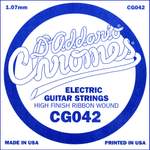 D'Addario CG042 Flat Wound Electric Guitar Single String, .042 Product Image