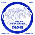 D'Addario CG048 Flat Wound Electric Guitar Single String, .048 Product Image