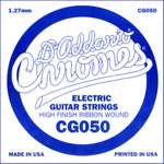 D'Addario CG050 Flat Wound Electric Guitar Single String, .050 Product Image