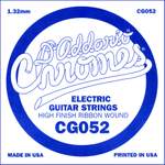 D'Addario CG052 Flat Wound Electric Guitar Single String, .052 Product Image