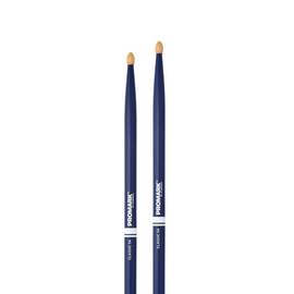 ProMark Classic Forward 5A Painted Blue Hickory Drumstick, Oval Wood Tip