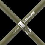 ProMark Classic Forward 5A Painted Green Hickory Drumstick, Oval Wood Tip Product Image