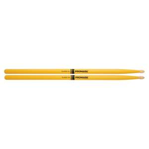 ProMark Classic Forward 5A Painted Yellow Hickory Drumstick, Oval Wood Tip