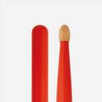 ProMark Classic Forward 5B Painted Orange Hickory Drumstick, Oval Wood Tip Product Image