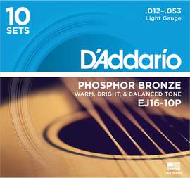 D'Addario Phosphor Bronze - (10 Set Pack)