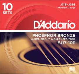 D'Addario Phosphor Bronze - (10 Set Pack)