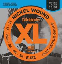 D'Addario EJ22 Nickel Wound Electric Guitar Strings, Jazz Medium, 13-56