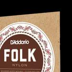 D'Addario EJ32C Folk Nylon Guitar Strings, Ball End, Silver Wound/Clear Nylon Trebles Product Image