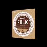 D'Addario EJ33 Folk Nylon Guitar Strings, Ball End, 80/20 Bronze/Clear Nylon Trebles Product Image