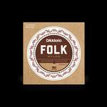 D'Addario EJ34 Folk Nylon Guitar Strings, Ball End, 80/20 Bronze/Black Nylon Trebles Product Image