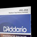D'Addario EJ37 12-String Phosphor Bronze Acoustic Guitar Strings, Medium Top/Heavy Bottom, 12-54 Product Image