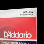 D'Addario EJ39 12-String Phosphor Bronze Acoustic Guitar Strings, Medium, 12-52  Product Image